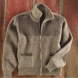 Men's All-Wool Scottish Borders Cardigan, 'Scottish Borders'